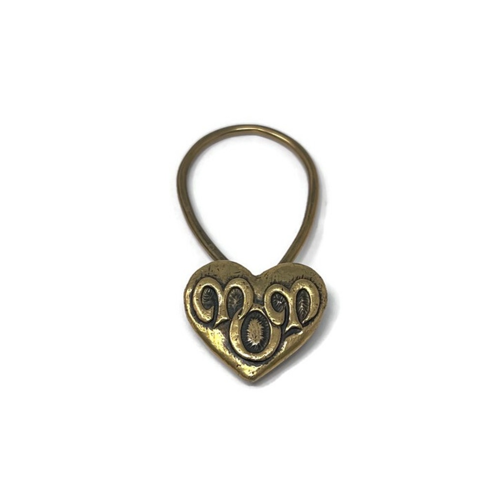 Retired Jeep Collins Brass Mom Key Ring/Key Chain